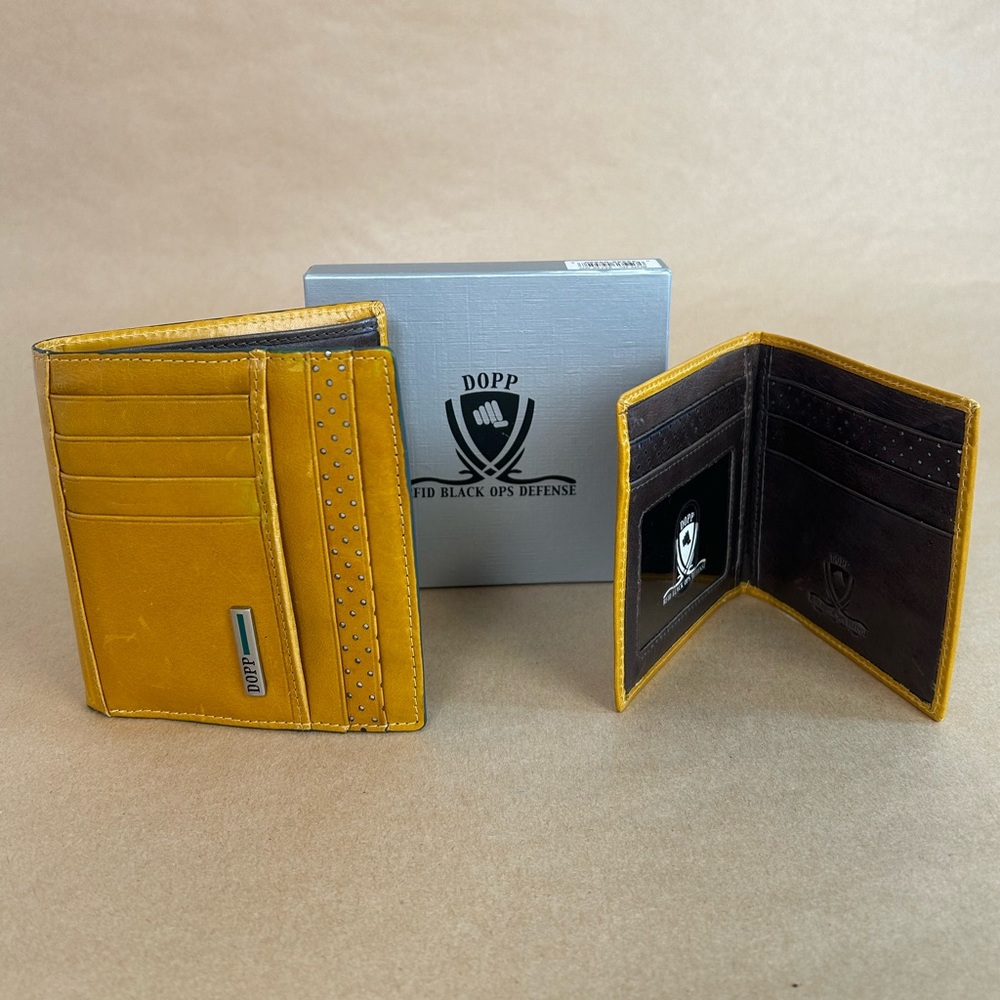 NEW Genuine Leather R.F.I.D. Blocking Wallet